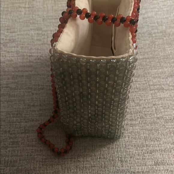 Cynthia Rowley Black and Red Beaded Watermelon Shoulder Bag - Picture 8 of 8